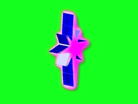 Star 8 points  1 Green Screen 库存影片 106809012
