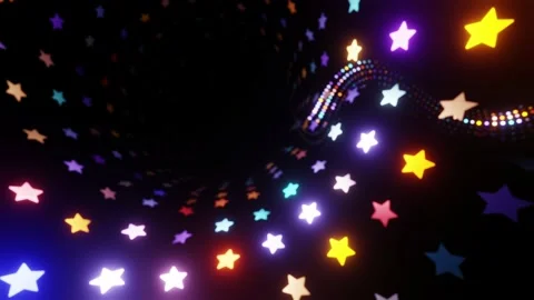 Star Abstract background with glowing lights, holiday lights Stock Footage 220539882