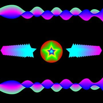 Star abstraction. Stock Illustration