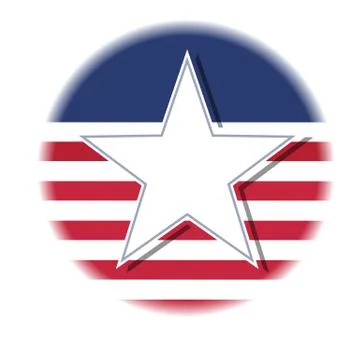 Star american flag vector Stock Illustration