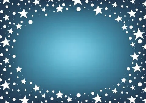Star and dot space frame abstract background Stock Illustration