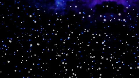 Star and Moving cloud  Stock Footage 88274820