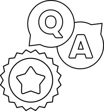 A star and a question mark are on a white background Stock Illustration