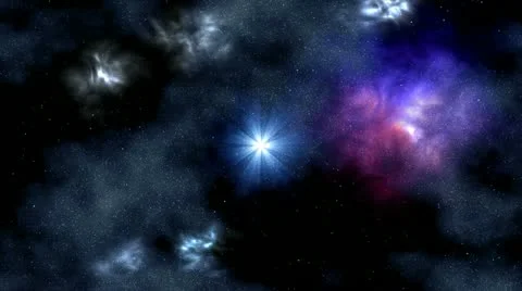 Star and rotating nebula Stock Footage 22107455