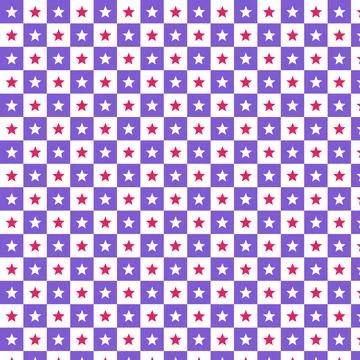 Star and Square Patterns Stock Illustration