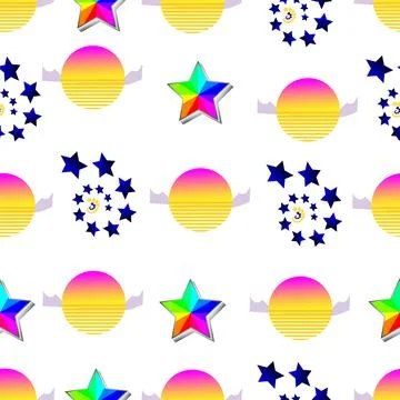 Star and sun. Stock Illustration