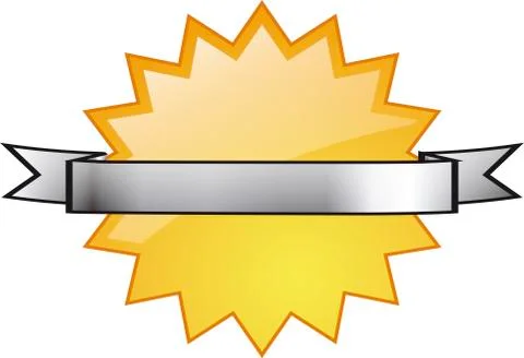Star and tape Stock Illustration