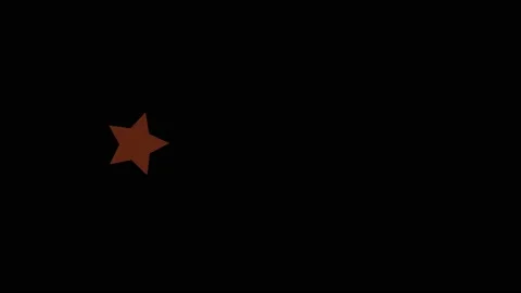 Star animation on black background. Stock Footage 201025840