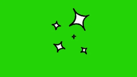 Star animation on chroma key background Видео 331895551