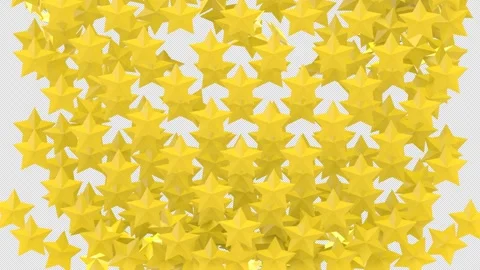 Star Animation Curtain Transition Effect Transparent Background Alpha Channel Stock Footage 268435391