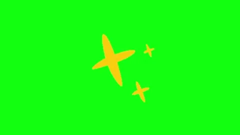 Star animation on green screen background Vídeo Stock 335427591