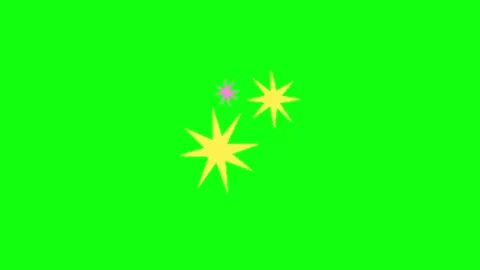 Star animation on green screen background Stock Footage 335427615