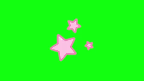 Star animation on green screen background Stock Footage 335427624