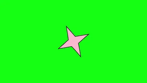 Star animation on green screen 動画素材 329200918
