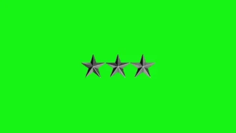 Star animation on green screen Vídeo Stock 329331541