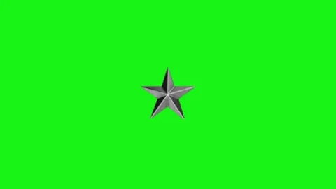 Star animation on green screen Stock Footage 329331551