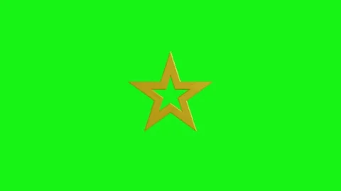 Star animation on green screen Vidéo 329331558