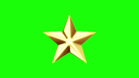 Star animation on green screen Vidéo 330037956