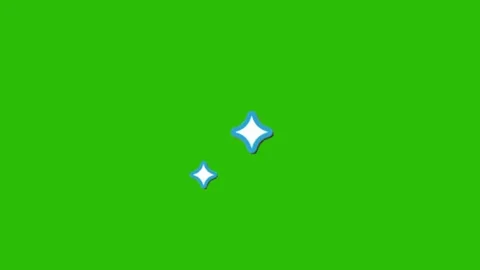 Star animation on green screen 動画素材 330679977