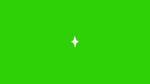 Star animation on green screen 動画素材 331296473