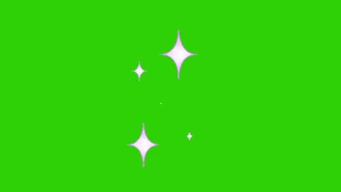 Star animation on green screen Stock Footage 331296487