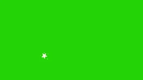 Star animation on green screen Vidéo 331500916