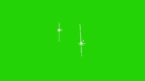 Star animation on green screen Vidéo 331500966