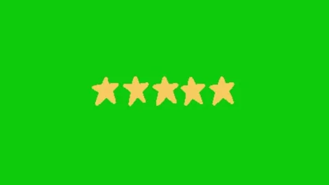 Star animation on green screen 库存影片 332338560