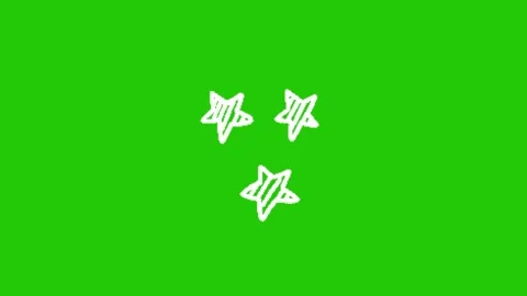 Star animation on green screen 库存影片 332643359