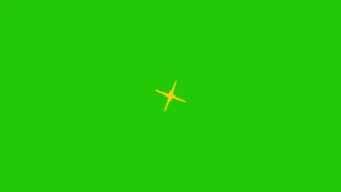 Star animation on green screen Stock-Footage 332643367
