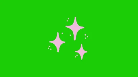 Star animation on green screen 库存影片 334116895
