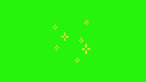 Star animation on green screen Stock Footage 334771944