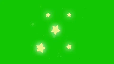 Star animation on green screen Vidéo 342319886