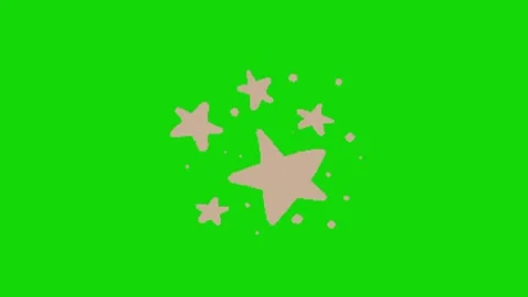 Star animation kn green screen Vídeos de archivo 328228916