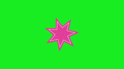 Star animation kn green screen Видео 332975064
