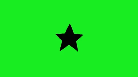 Star animation kn green screen Видео 332975068