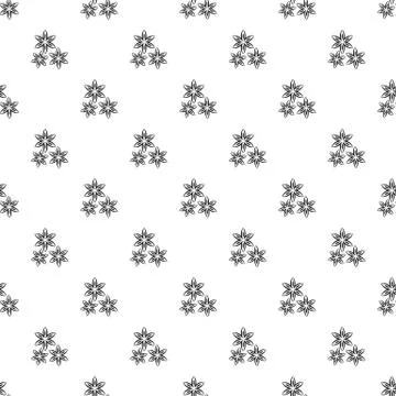 Star anise pattern vector 스톡 일러스트