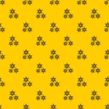 Star anise pattern vector 스톡 일러스트