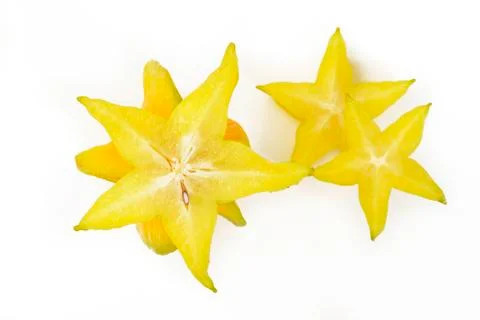 Star apple on white Stock Photos