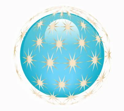 Star around global graphic vector eps10 Stock Illustration