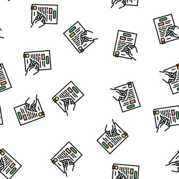 Star assignment for motel vector seamless pattern Illustrazione stock