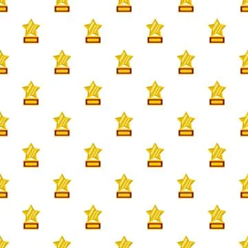 Star award pattern seamless Illustrazione stock