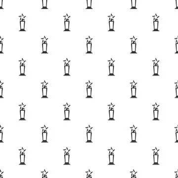 Star award pattern vector seamless Illustrazione stock