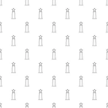 Star award pattern vector seamless Illustrazione stock