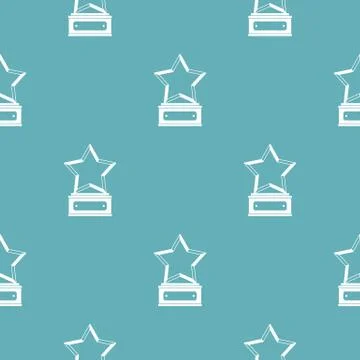 Star award pattern vector seamless Illustrazione stock