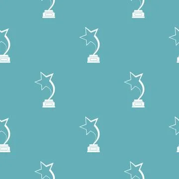 Star award pattern vector seamless Illustrazione stock