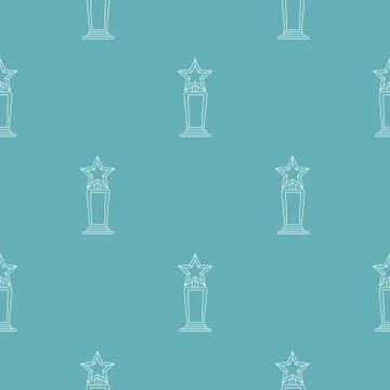 Star award pattern vector seamless Illustrazione stock