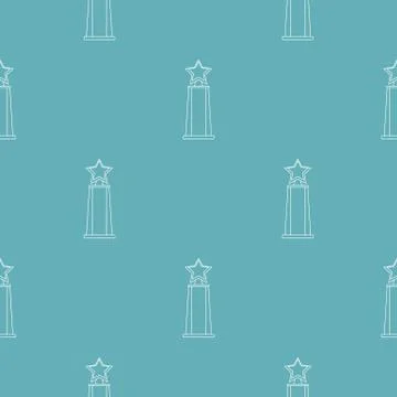 Star award pattern vector seamless Illustrazione stock