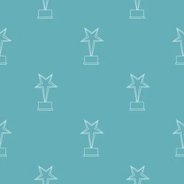 Star award pattern vector seamless Illustrazione stock