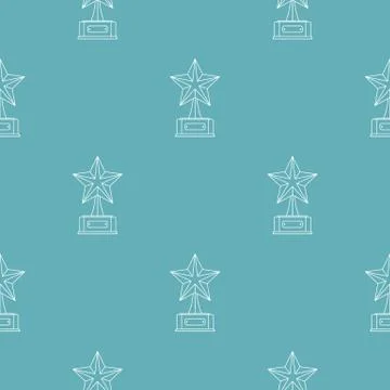 Star award pattern vector seamless Illustrazione stock